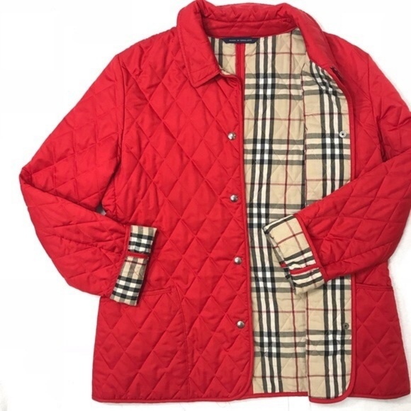 burberry quilted nova check jacket